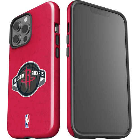 NBA Houston Rockets Distressed iPhone 15 Pro Max Impact Case